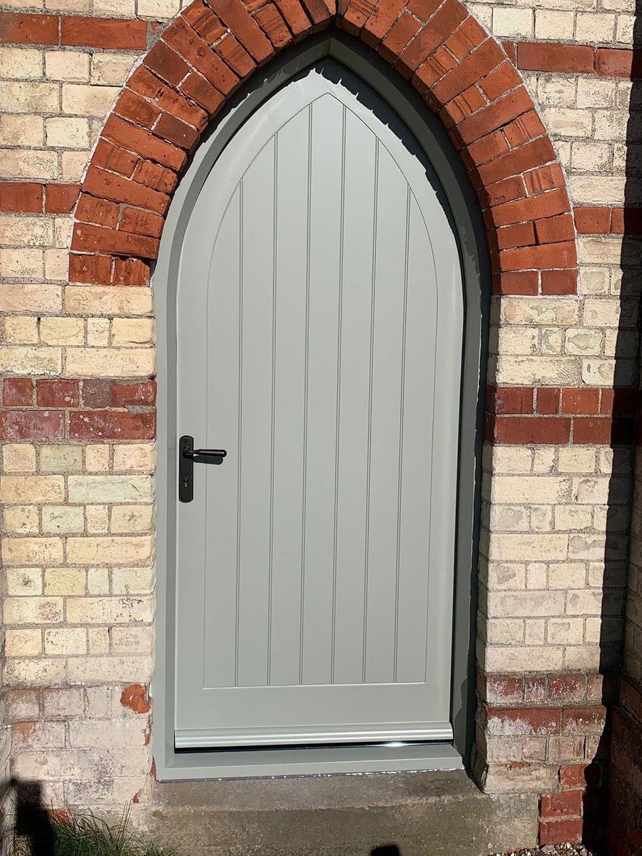 Painted Arched Headed Door