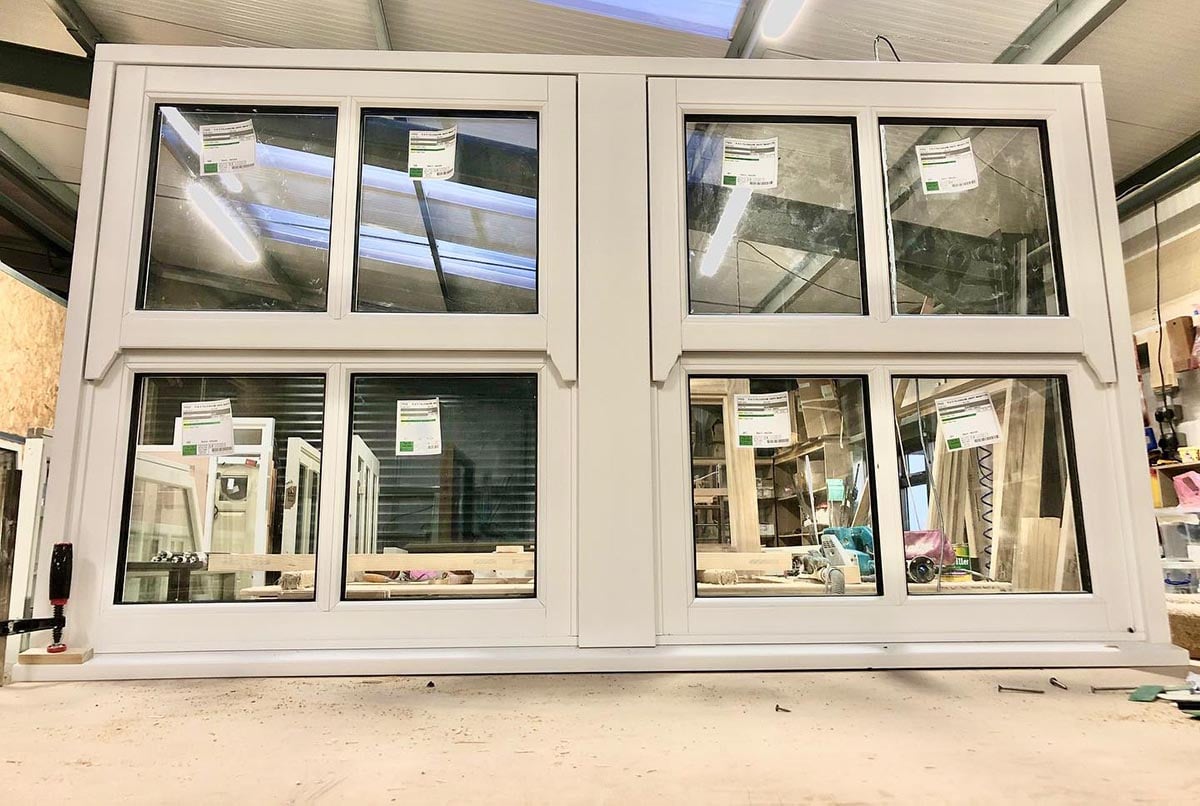 Storm proof mock box window