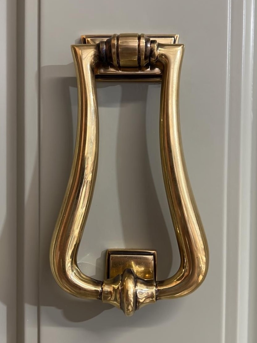 Polished Brass Art Deco Knocker 