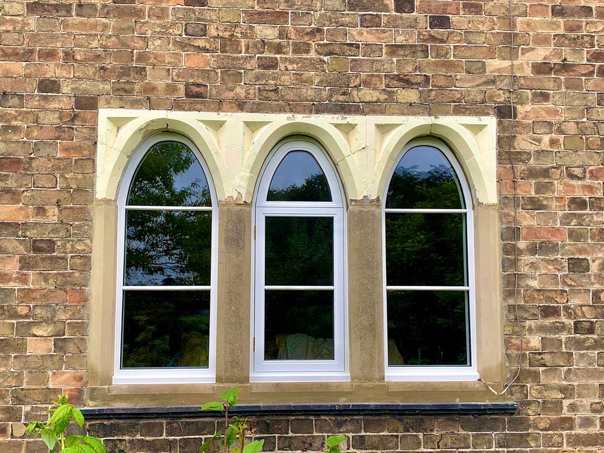 Curved headed windows - Row