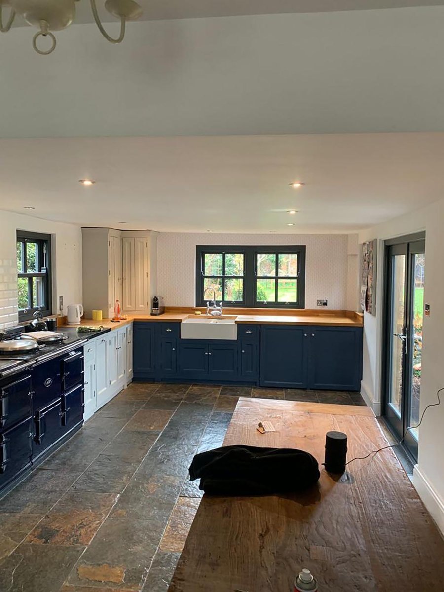 Internal, Kitchen, french doors and windows