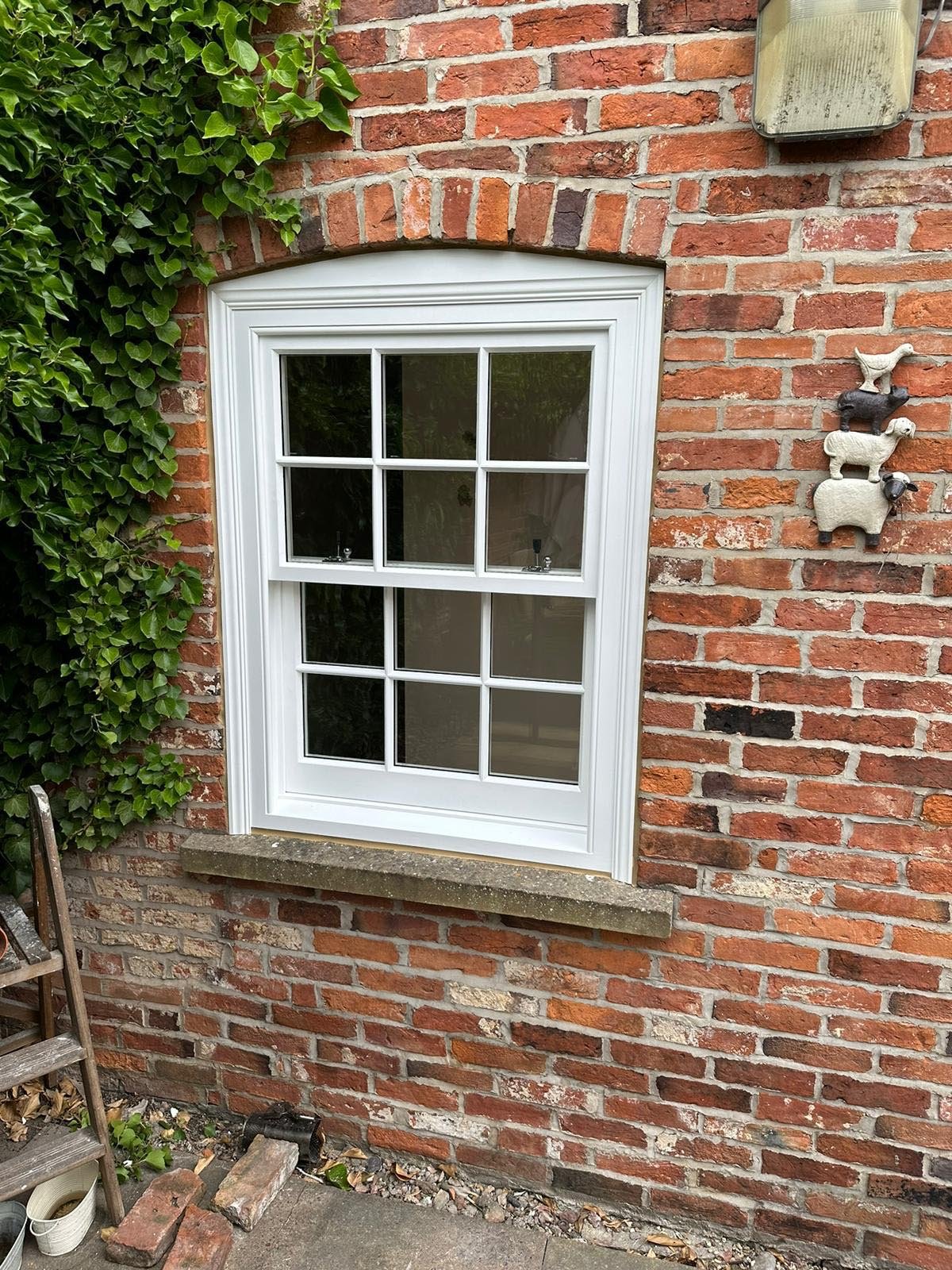 White Sliding Sash