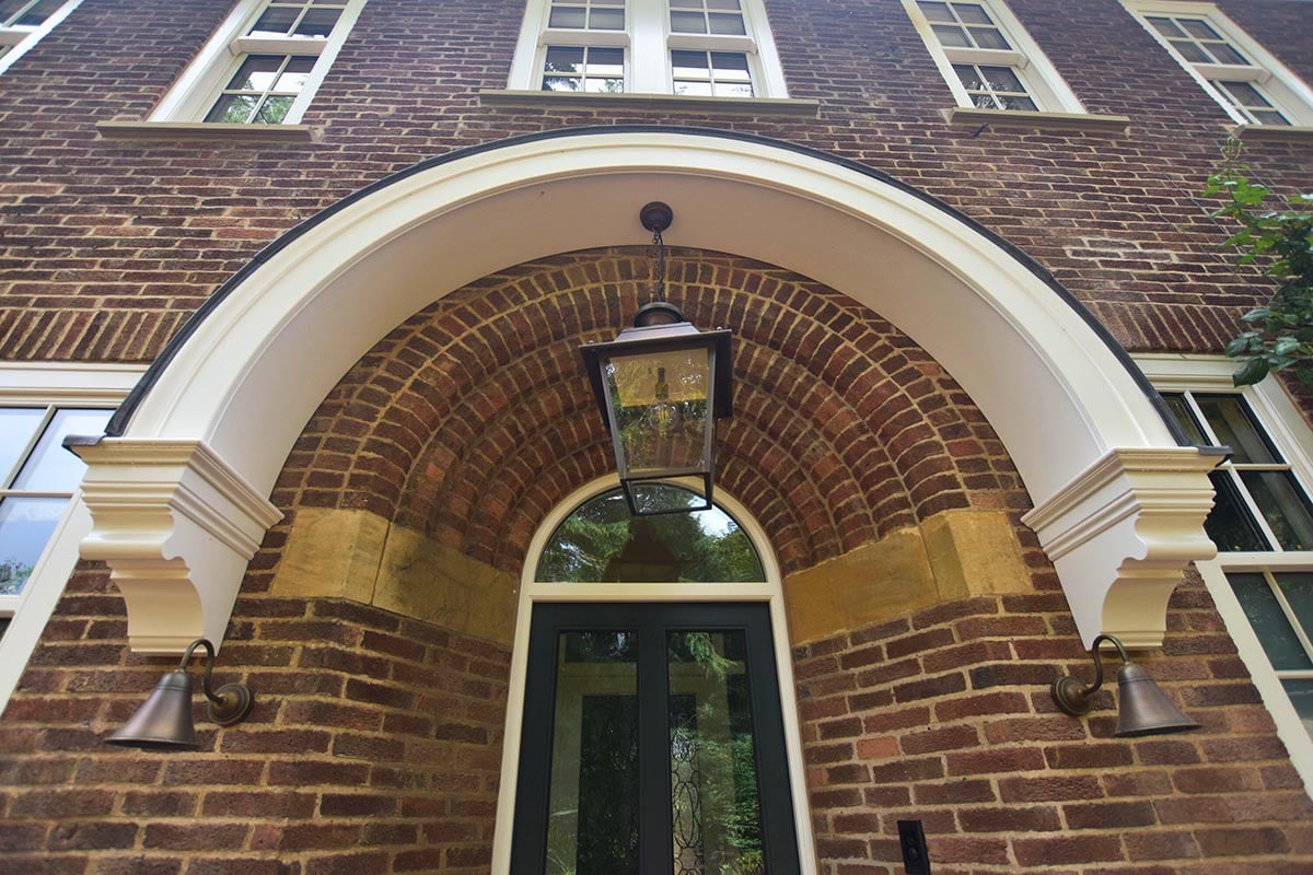 Front door and curved canopy-1
