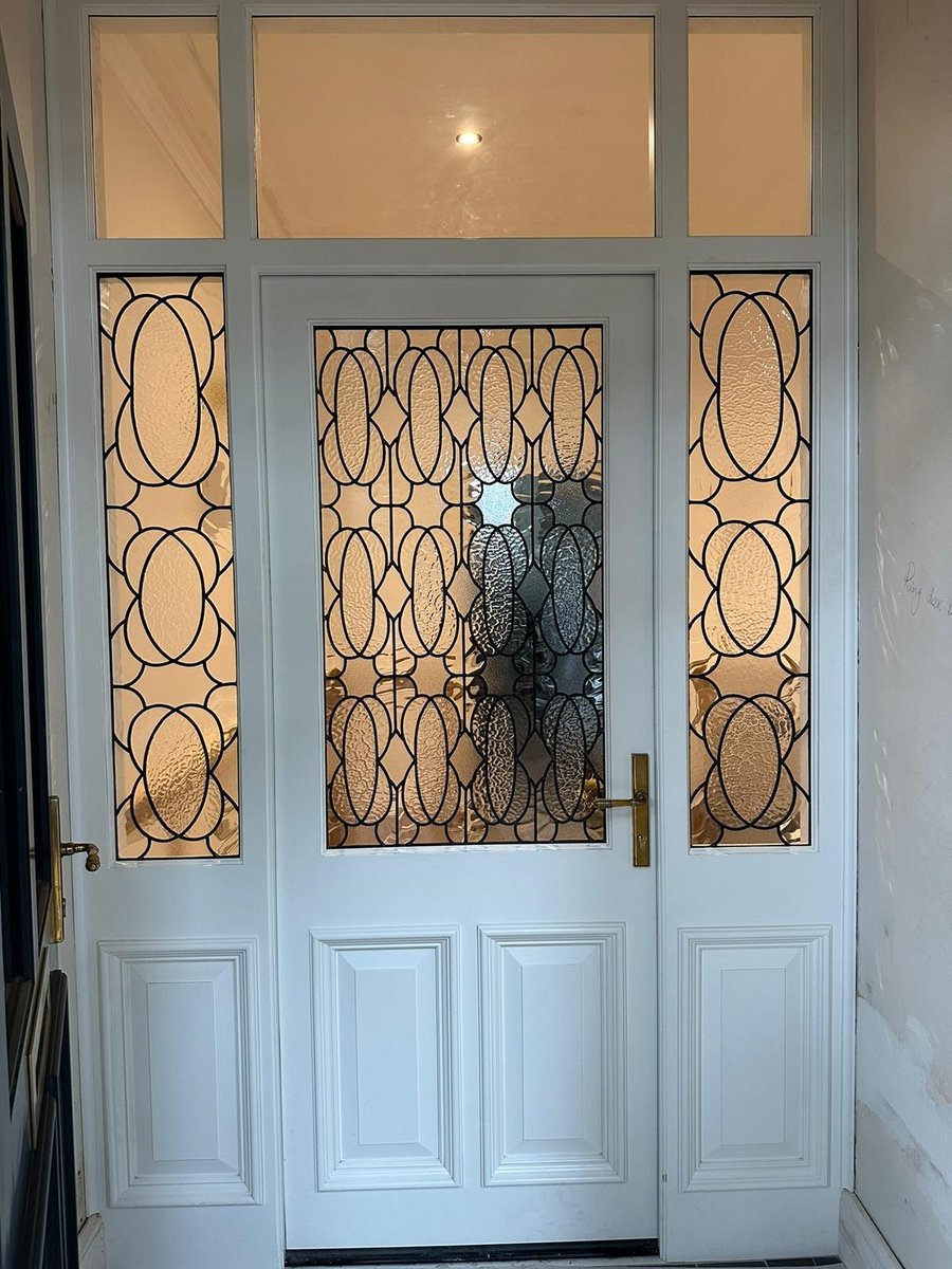 Vestibule Door with Stained glass
